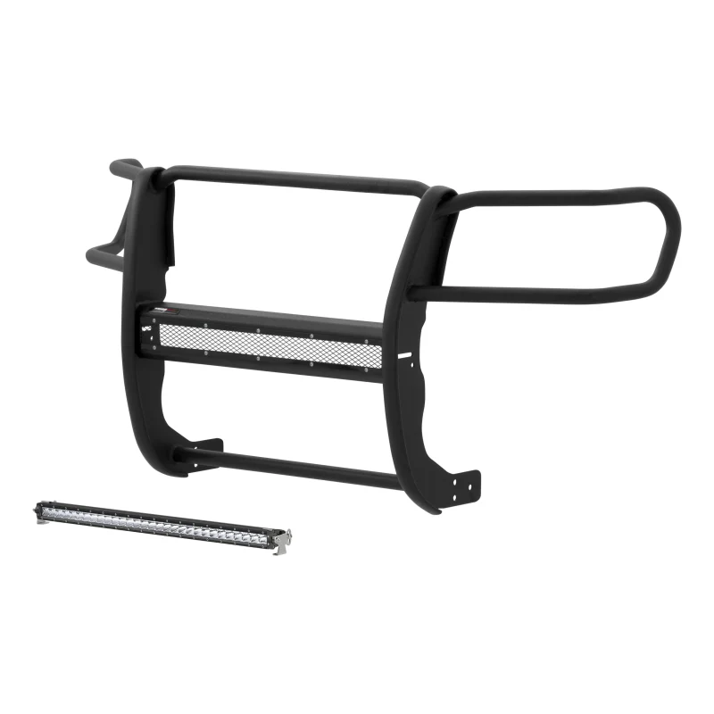 ARIES Pro Series Black Steel Grille Guard with Light Bar, Select Toyota Tacoma Model 2170001