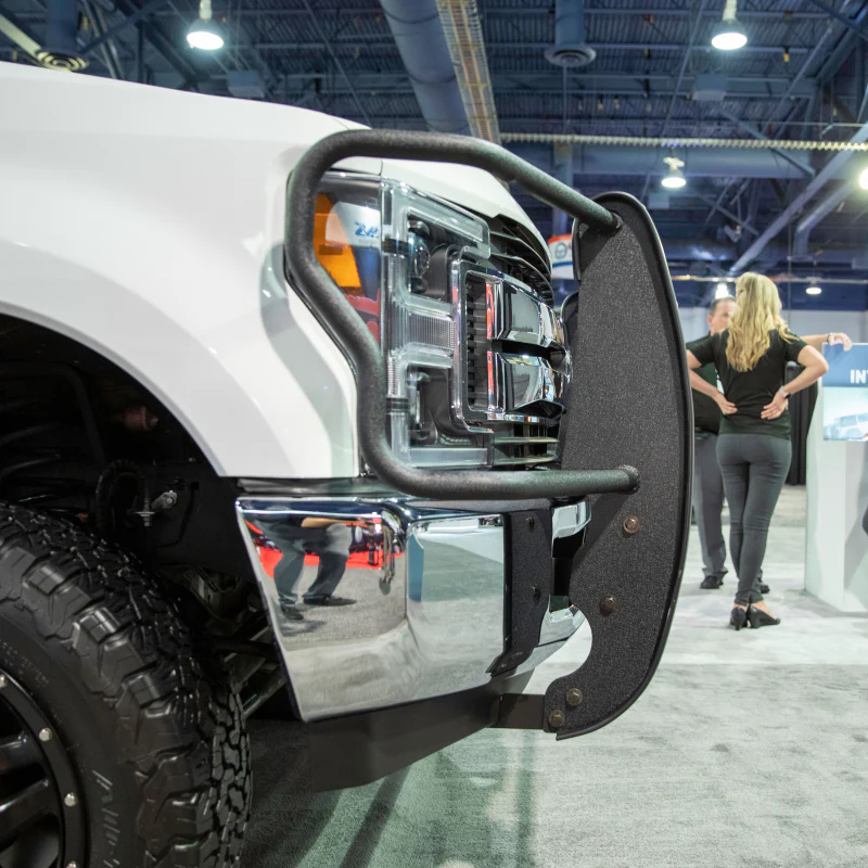 ARIES Pro Series Black Steel Grille Guard with Light Bar, Select Ford Super Duty Model 2170014 - Image 12