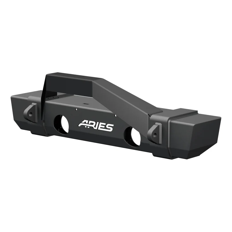 ARIES TrailCrusher Jeep Wrangler JK Steel Front Bumper with Brush Guard, 12.5K Model 2186000