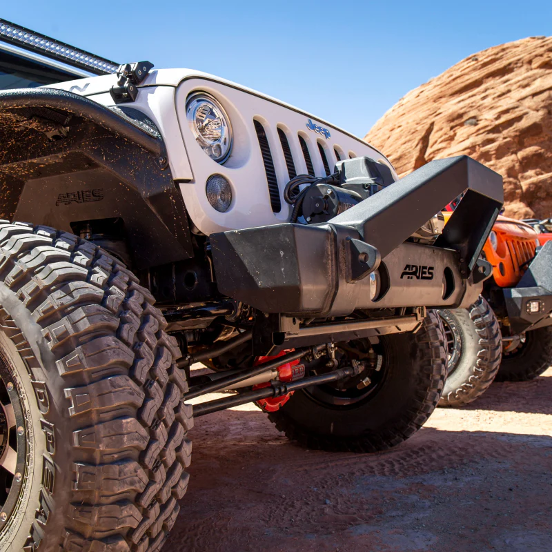 ARIES TrailCrusher Jeep Wrangler JK Steel Front Bumper with Brush Guard, 12.5K Model 2186000 - Image 10