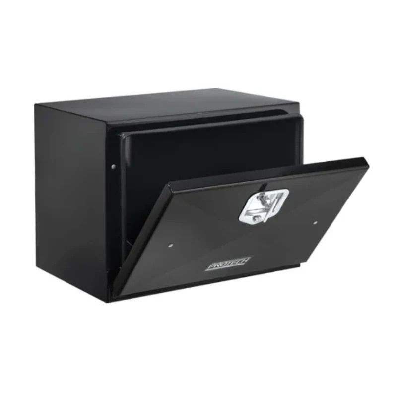 ProTech Underbody/Top Mount Box 24X24X30 w/ Single Barn Door Style Gloss Black Steel Model 22-2033B-GB - Image 3