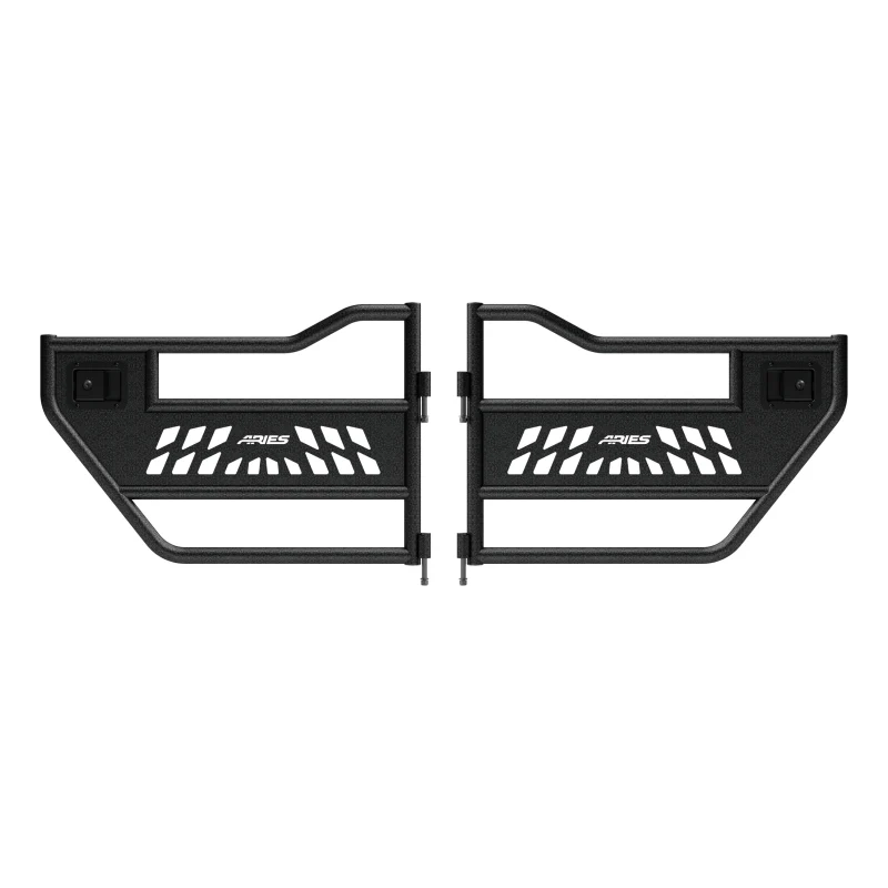 ARIES Jeep Wrangler JL, Gladiator Aluminum Rear Tube Doors Model 2500200
