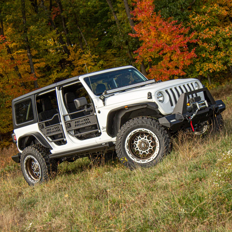 ARIES Jeep Wrangler JL, Gladiator Aluminum Rear Tube Doors Model 2500200 - Image 10