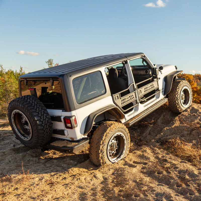 ARIES Jeep Wrangler JL Black Aluminum Rear Fender Flares Model 2500203 - Image 7
