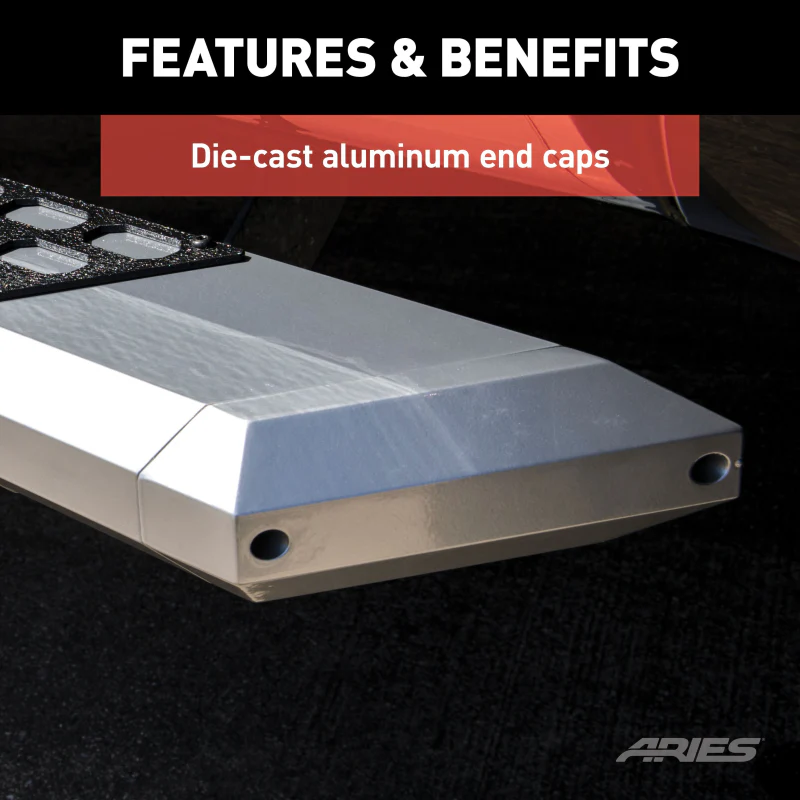 ARIES AdvantEDGE 5-1/2" x 91" Chrome Aluminum Running Boards Model 2555046 - Image 6