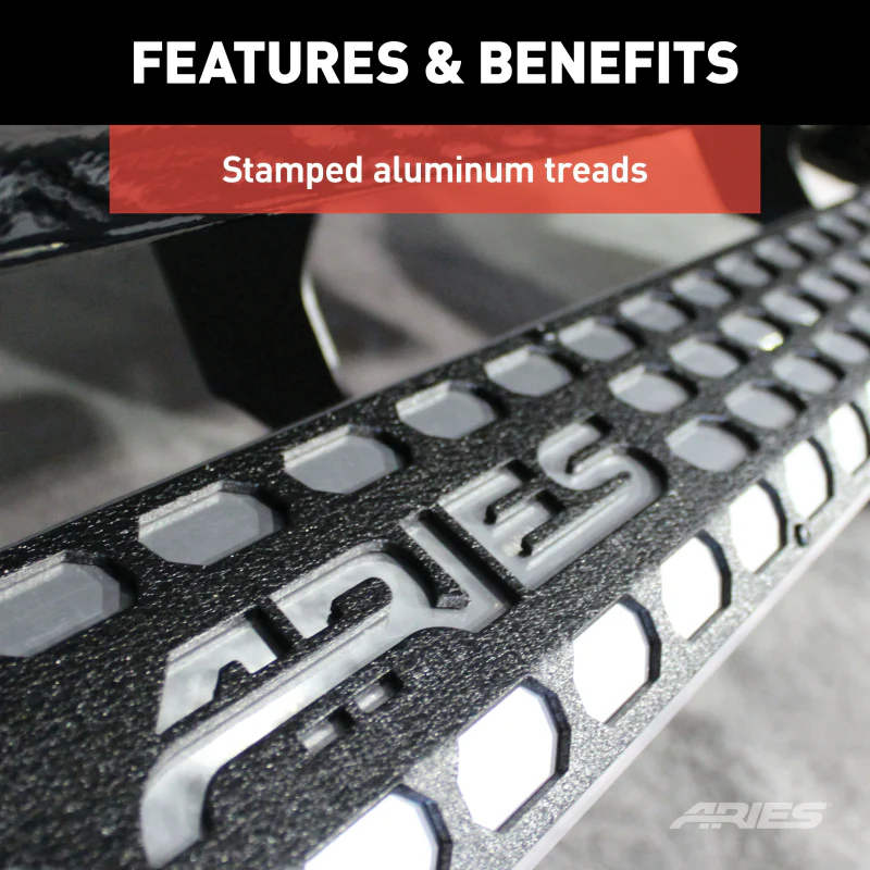 ARIES AdvantEDGE 5-1/2" x 91" Chrome Aluminum Running Boards Model 2555049 - Image 4