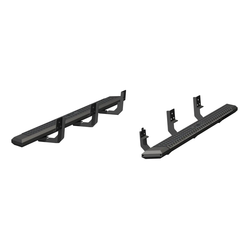 ARIES AdvantEDGE 5-1/2" x 85" Black Aluminum Running Boards Model 2556006