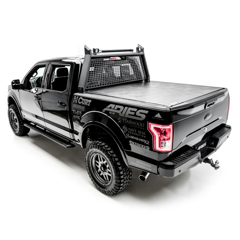 ARIES AdvantEDGE 5-1/2" x 85" Black Aluminum Running Boards Model 2556009 - Image 9