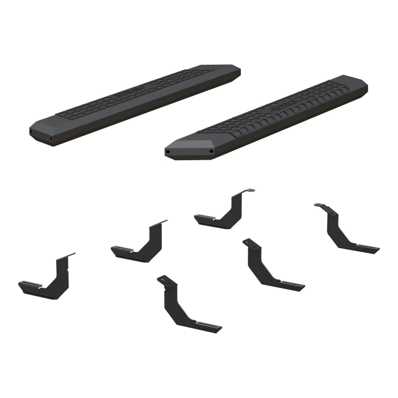 ARIES AdvantEDGE 5-1/2" x 53" Black Aluminum Running Boards Model 2556018