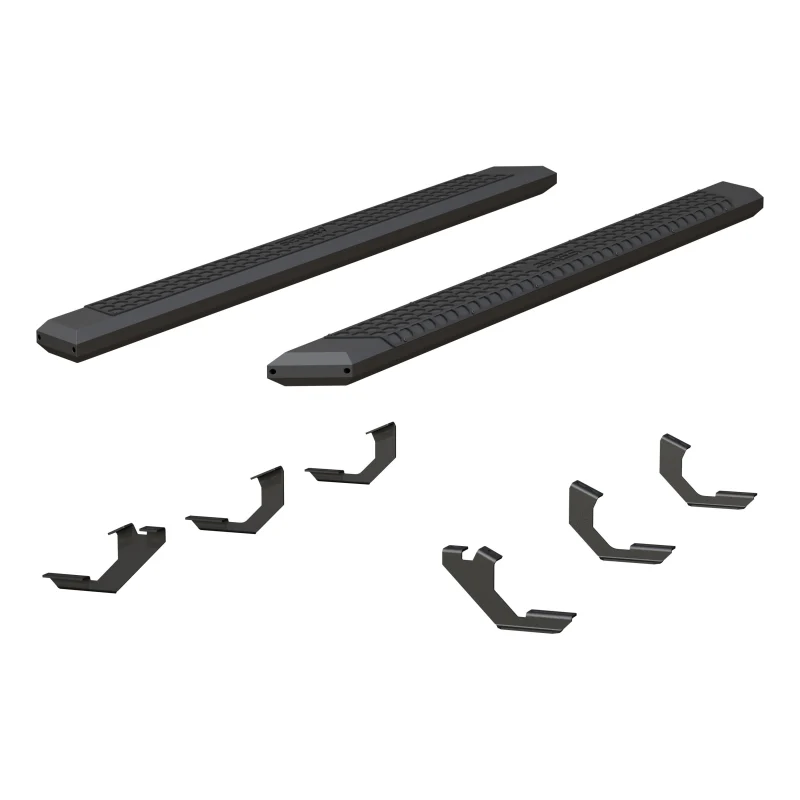 ARIES AdvantEDGE 5-1/2" x 85" Black Aluminum Running Boards Model 2556023