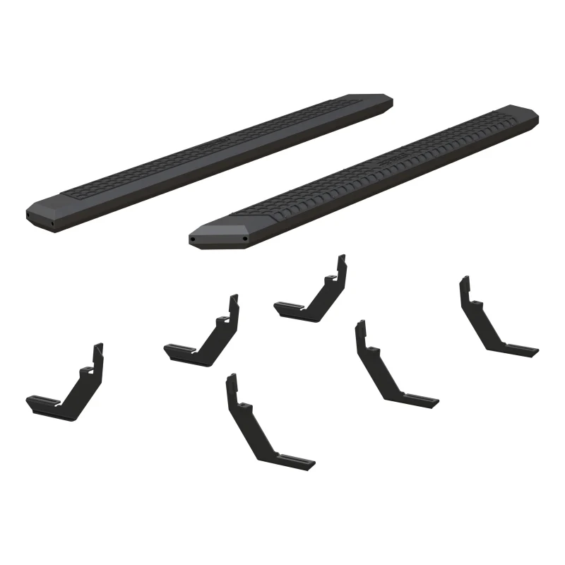 ARIES AdvantEDGE 5-1/2" x 85" Black Aluminum Running Boards Model 2556044