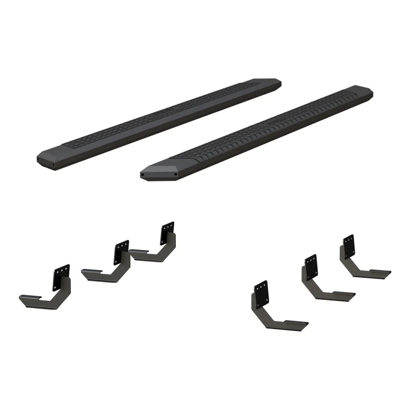 ARIES AdvantEDGE 5-1/2" x 91" Black Aluminum Running Boards Model 2556049
