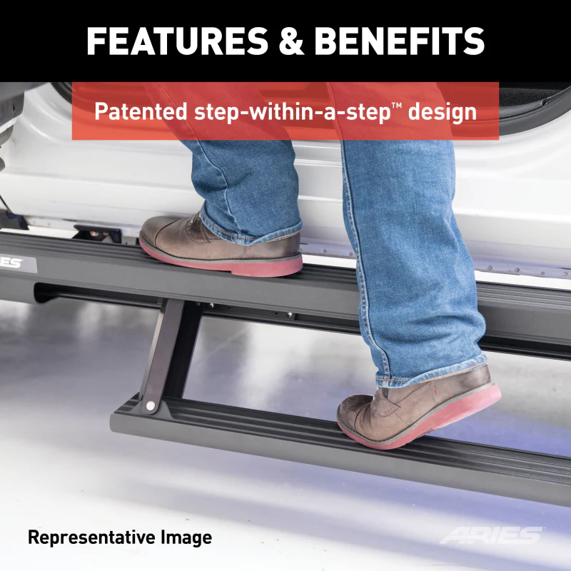 ARIES ActionTrac 48.75" Powered Electric Running Boards (No Brackets) Model 3025144 - Image 13