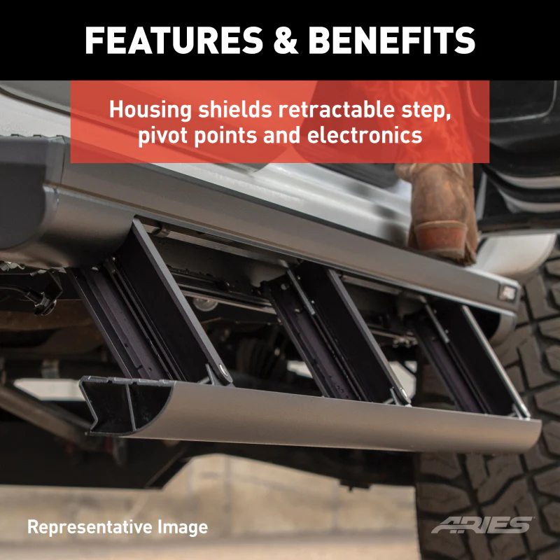 ARIES ActionTrac 48.75" Powered Running Boards, Select Ford Bronco 2-Door Model 3034472 - Image 6