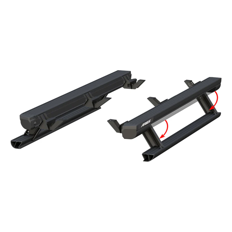 ARIES ActionTrac 69.6" Powered Running Boards, Select Jeep Wrangler JL Model 3036571