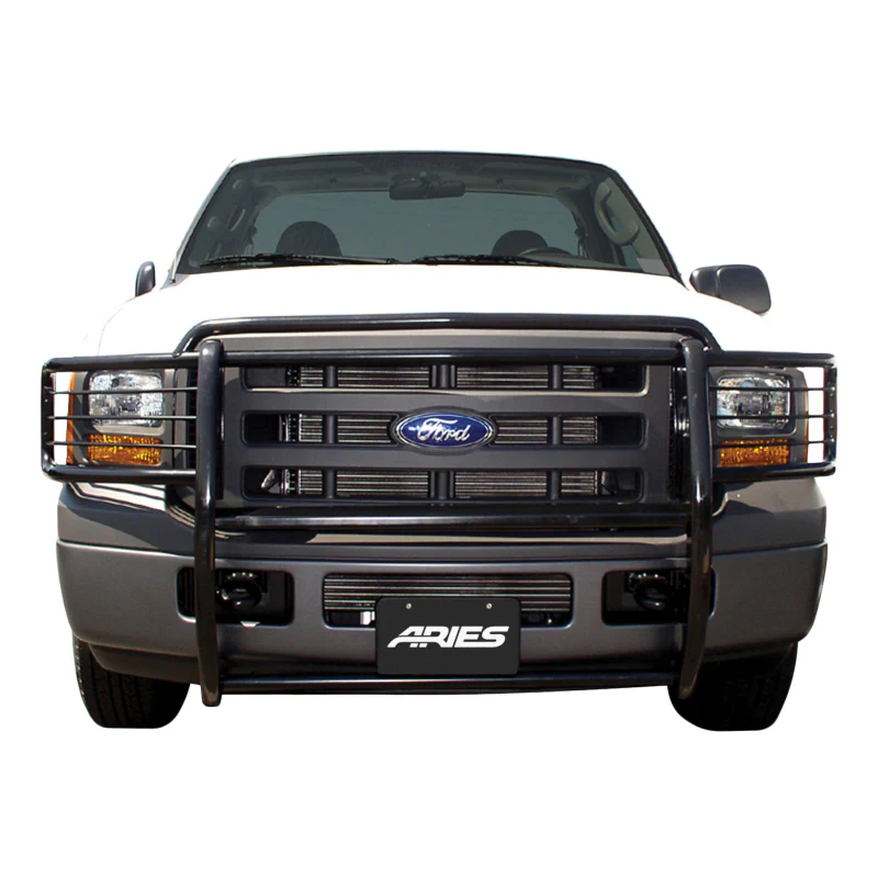 ARIES Black Steel Grille Guard, Select Ford Excursion, F-250, F-350 Super Duty Model 3045 - Image 2