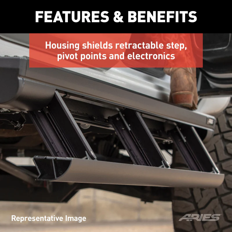 ARIES ActionTrac 69.6" Powered Electric Running Boards Model 3047954 - Image 12