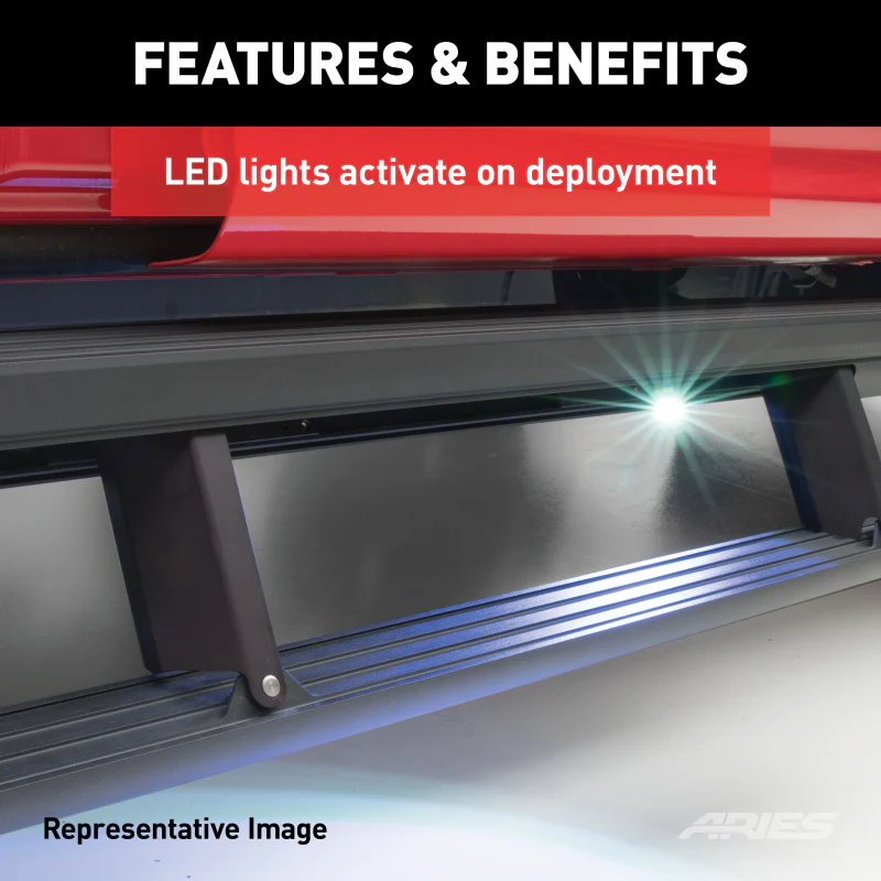ARIES ActionTrac 87.6" Powered Electric Running Boards Model 3048326 - Image 7