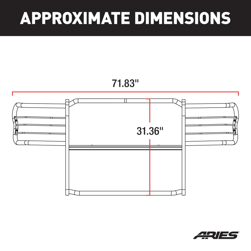 ARIES Black Steel Grille Guard, Select Ford Explorer Model 3065 - Image 3