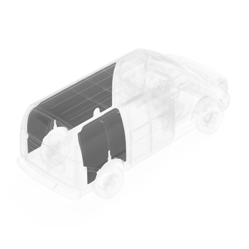 LEGEND DuraTherm Wall Liner ONLY - GMC Savana/Chevy Express Cargo Van Regular Wheelbase - White - Single Side Door Model 314-114-2614 - Image 4