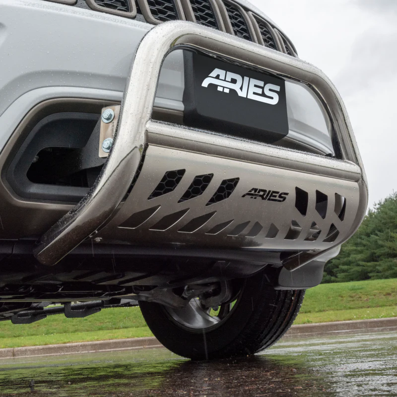 ARIES 3" Polished Stainless Bull Bar, Select Nissan Armada, Titan Model 35-9001 - Image 2