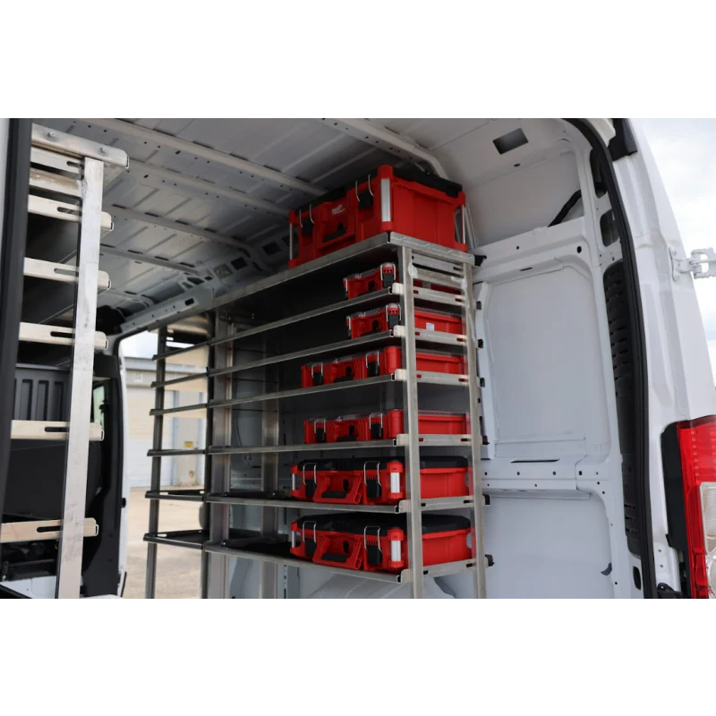 Hackney Van Shelving with Pipe Shelf for Driver Side Ford Transit 130"WB/148"WB MR/HR - Image 5