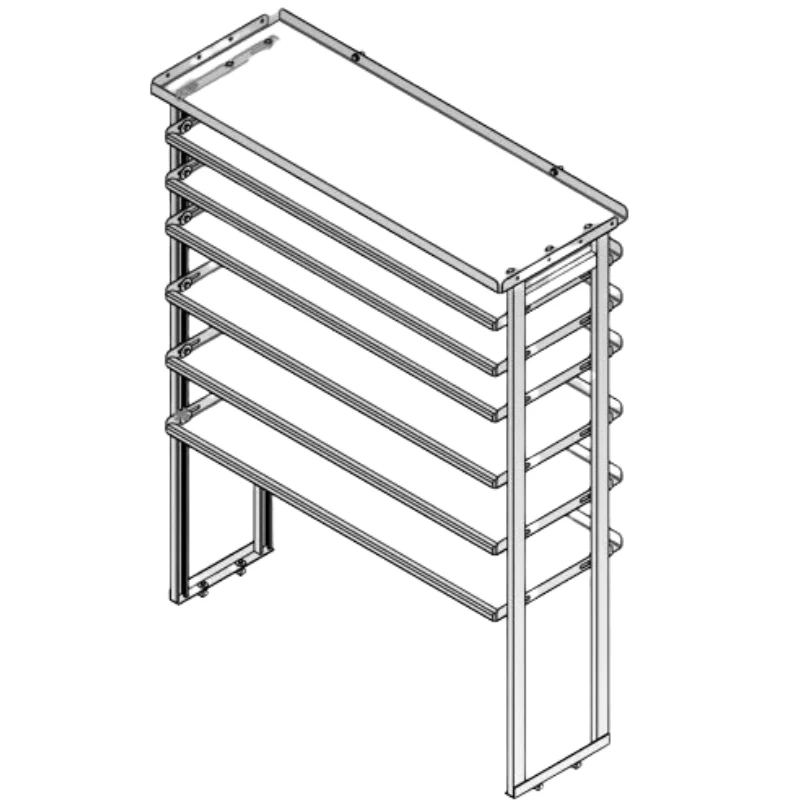 Hackney Van Shelving with Ladder Shelf for Curb Side Mercedes Sprinter 46" 144"WB HR - Image 2