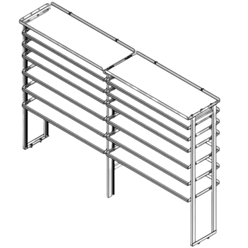 Hackney Van Shelving with Ladder Shelf for Curb Side Mercedes Sprinter 46"-46"  170"WB HR - Image 2