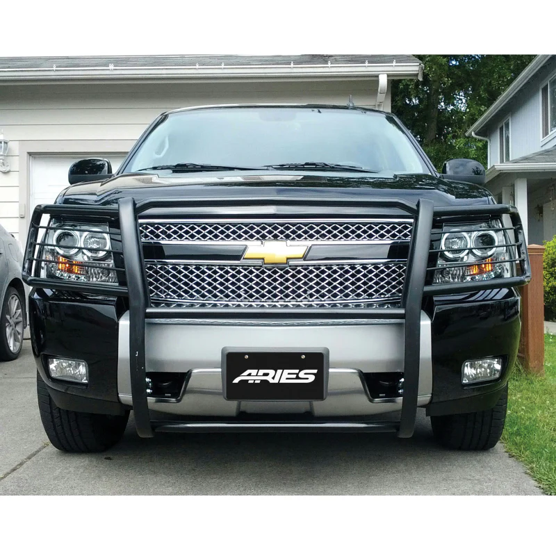 ARIES Black Steel Grille Guard, Select Chevrolet Avalanche, Suburban 1500, Tahoe Model 4065 - Image 2