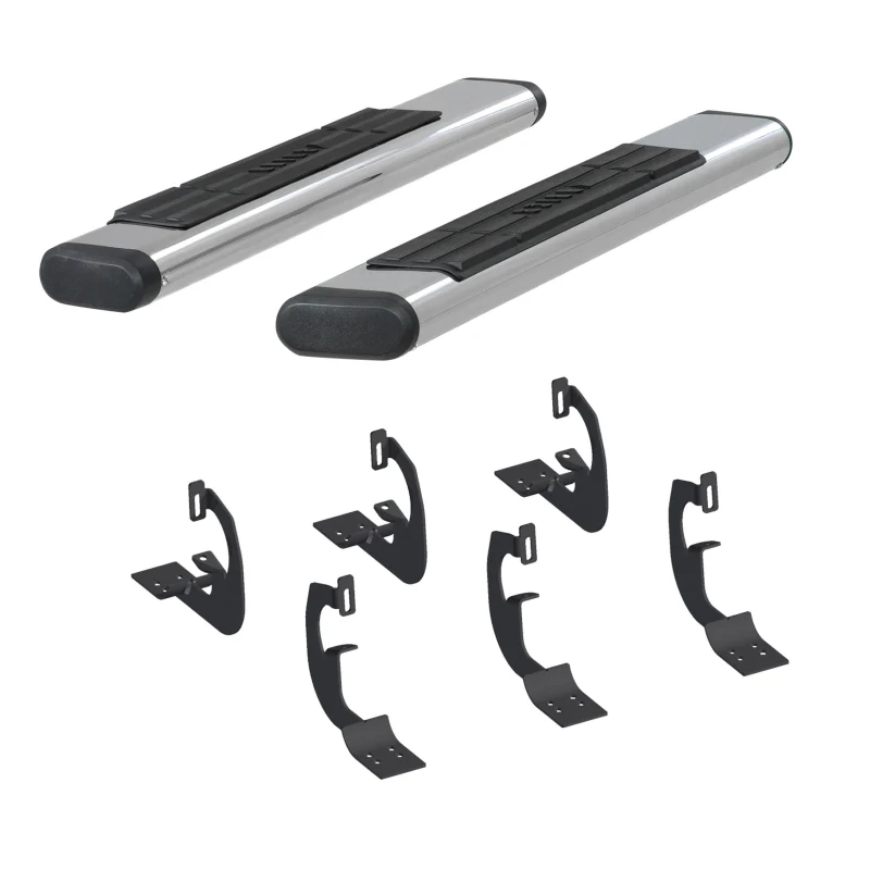 ARIES 6" x 53" Polished Stainless Oval Step Nerf Bars Model 4444024