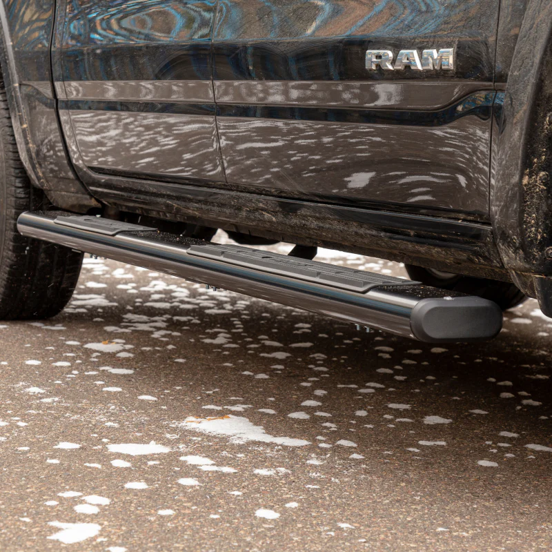 ARIES 6" x 75" Black Aluminum Oval Step Nerf Bars Model 4445014 - Image 8