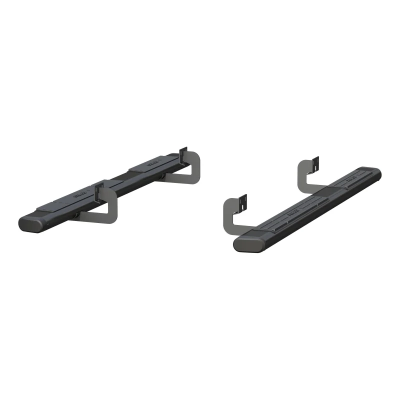 ARIES 6" x 75" Black Aluminum Oval Step Nerf Bars Model 4445018