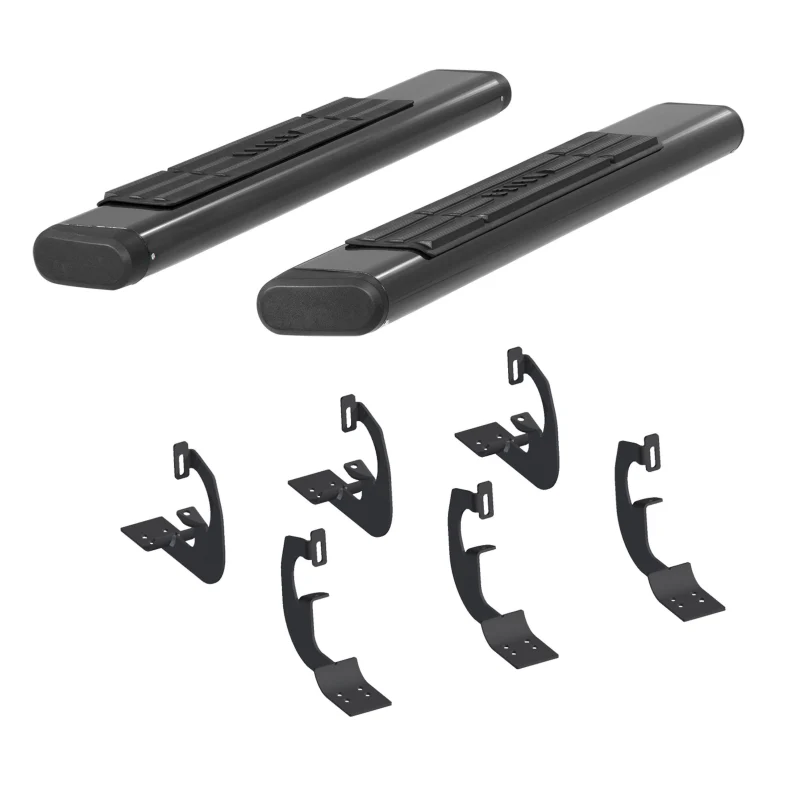 ARIES 6" x 53" Black Aluminum Oval Step Nerf Bars Model 4445022