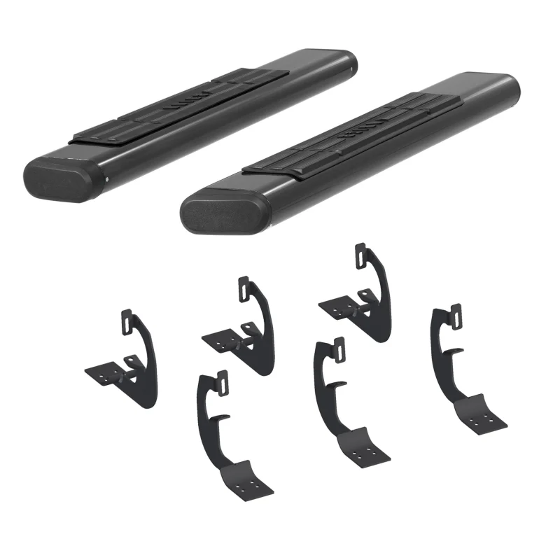 ARIES 6" x 53" Black Aluminum Oval Step Nerf Bars Model 4445024
