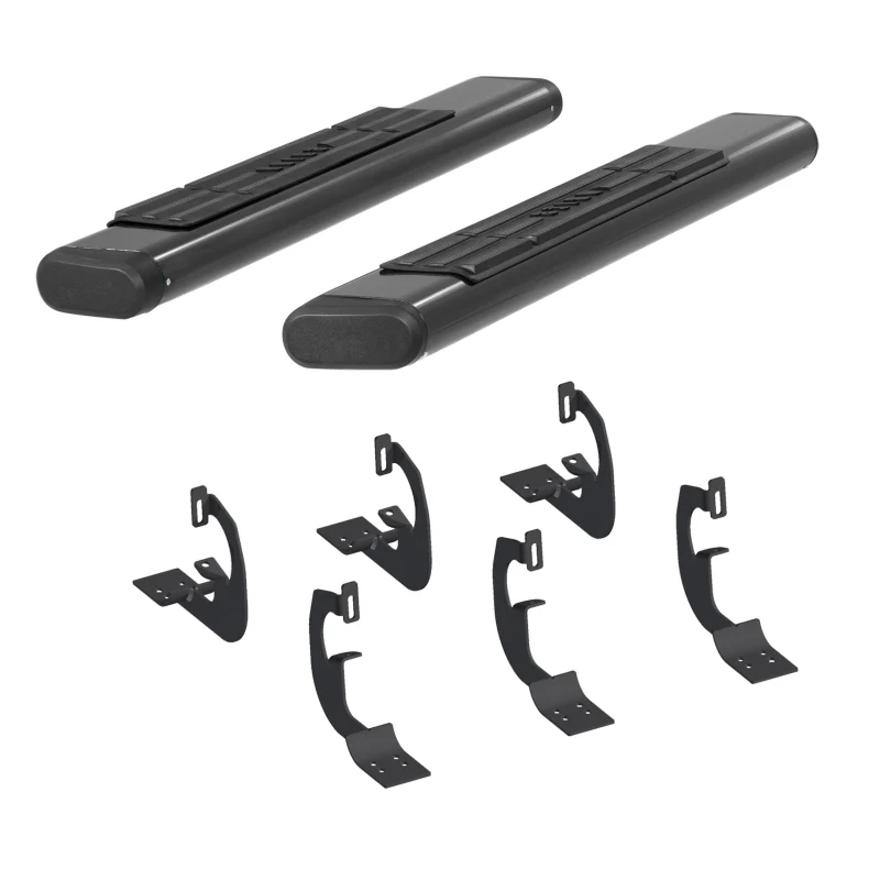 ARIES 6" x 53" Black Aluminum Oval Step Nerf Bars Model 4445030