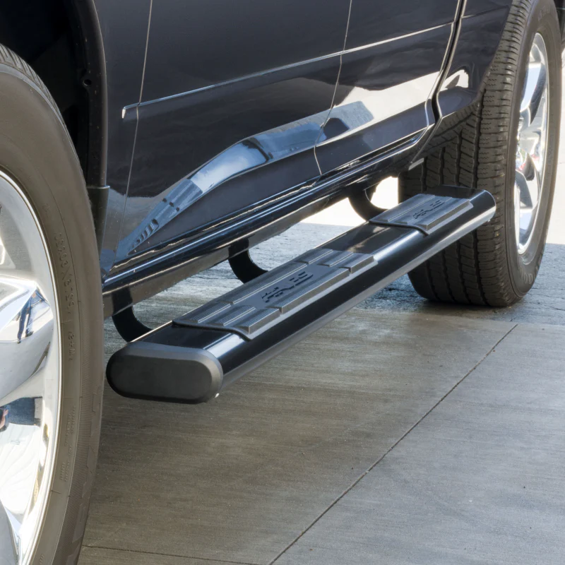 ARIES 6" x 85" Black Aluminum Oval Step Nerf Bars Model 4445044 - Image 8