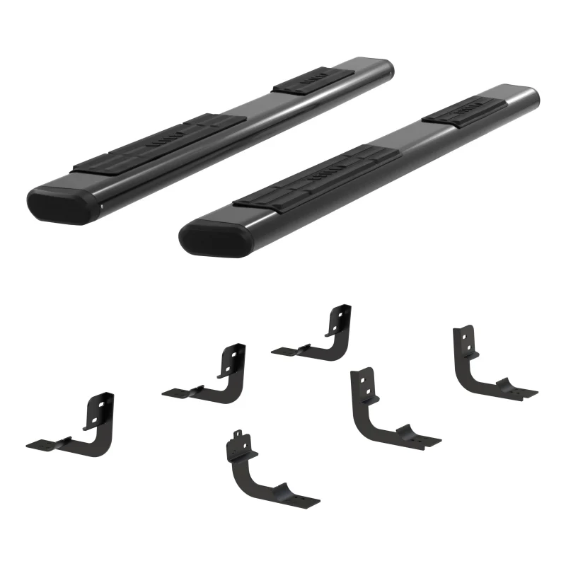 ARIES 6" x 91" Black Aluminum Oval Step Nerf Bars Model 4445046