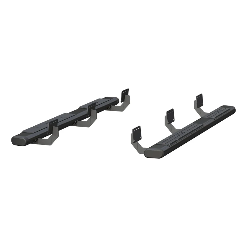 ARIES 6" x 75" Black Aluminum Oval Step Nerf Bars Model 4445048