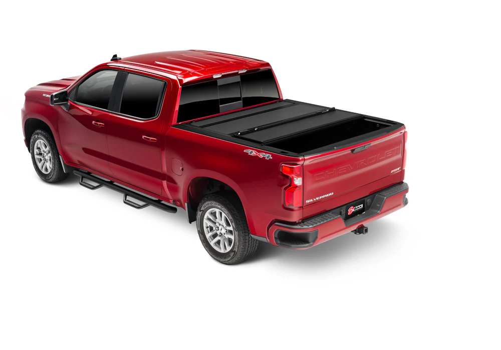 BAK BAKFlip MX4 Hard Folding Truck Bed Cover - Matte Finish - 19-24 (New Body Style) GMC Sierra (with CarbonPro Bed) 5' 9" Bed Model 448135 - Image 2