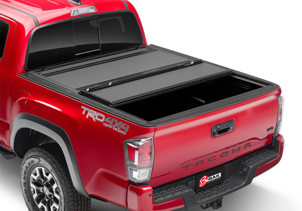 BAK BAKFlip MX4 Hard Folding Truck Bed Cover - Matte Finish - 2016-2023 Toyota Tacoma 6' Bed with Deck Rail System Model 448427 - Image 2
