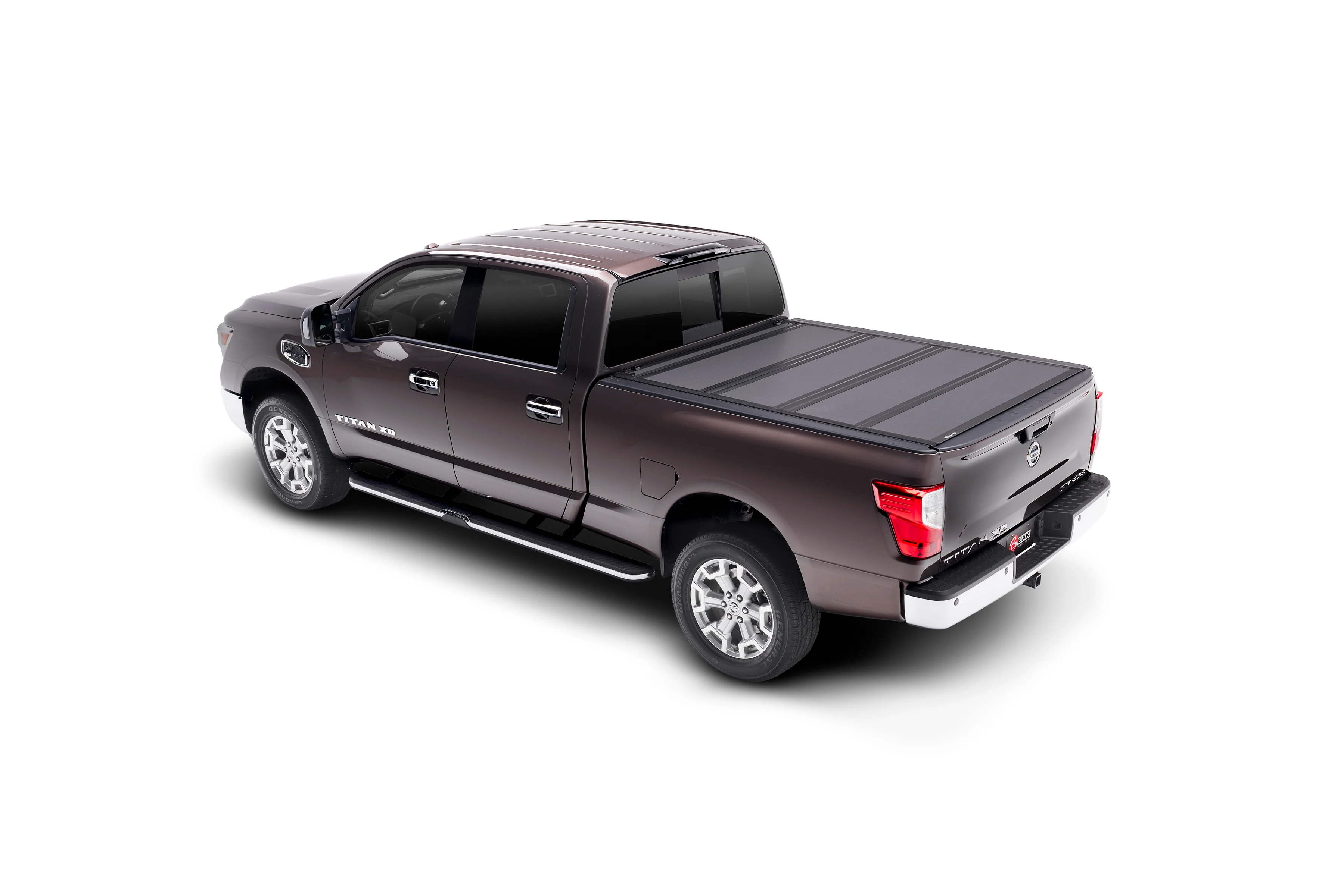 BAK BAKFlip MX4 Hard Folding Truck Bed Cover - Matte Finish - 2004-2015 Nissan Titan 5' 7" Bed Model 448505