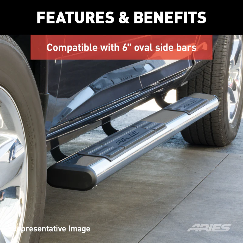ARIES Mounting Brackets for 6" Oval Side Bars Model 4499 - Image 4