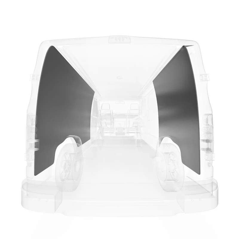 LEGEND DuraTherm Wall Liner ONLY - Nissan NV Regular Wheelbase Cargo Van High Roof - Textured Grey - Single Side Door Model 524-114-2613