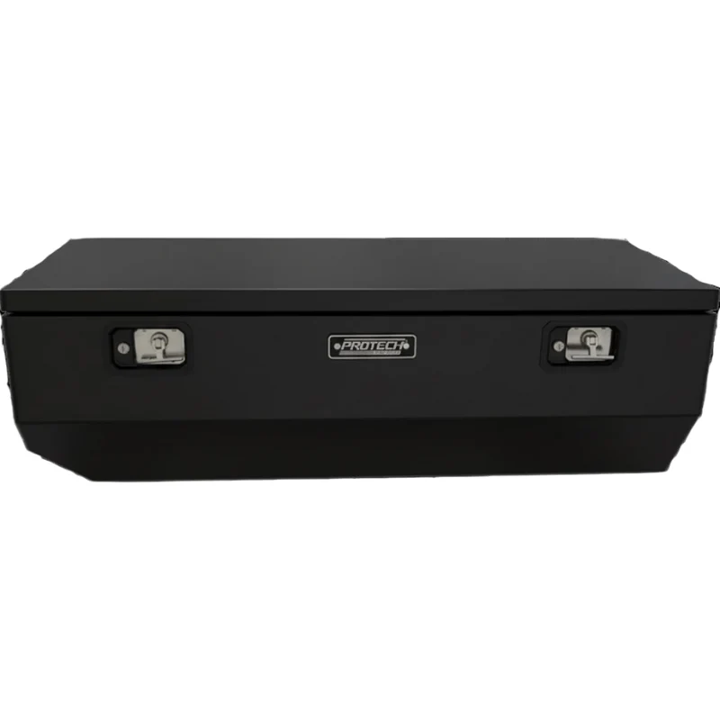 Protech Chest Tool Box - 19.5X30X60, Smooth Lid- Textured Black Includes Tray Model 54-8456-TB