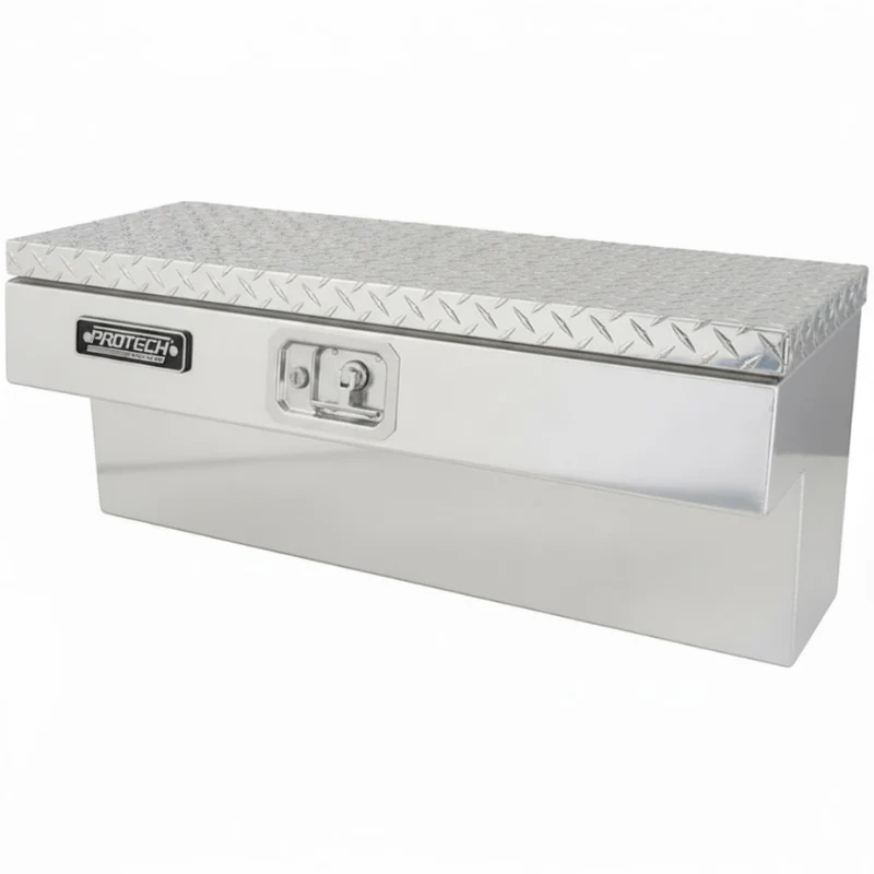 ProTech Side Mount Box - 12W X 48L Diamond Plate Lid Bright Aluminum Model 54-8620-48