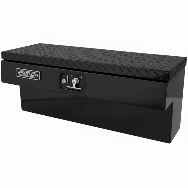 ProTech Side Mount Box - 16W X 48L - Diamond Plate Lid Gloss Black Model 54-8660-48-GB
