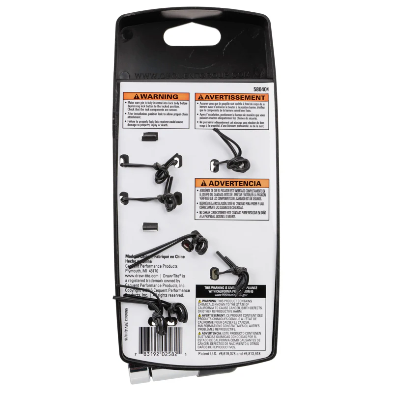 Draw-Tite Trailer Hitch and Coupler Lock Set Model 580404 - Image 10