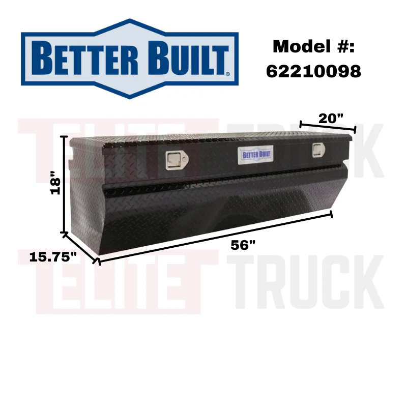 Better Built 56" Gloss Black Aluminum Chest Tool Box Model 62210098 - Image 2