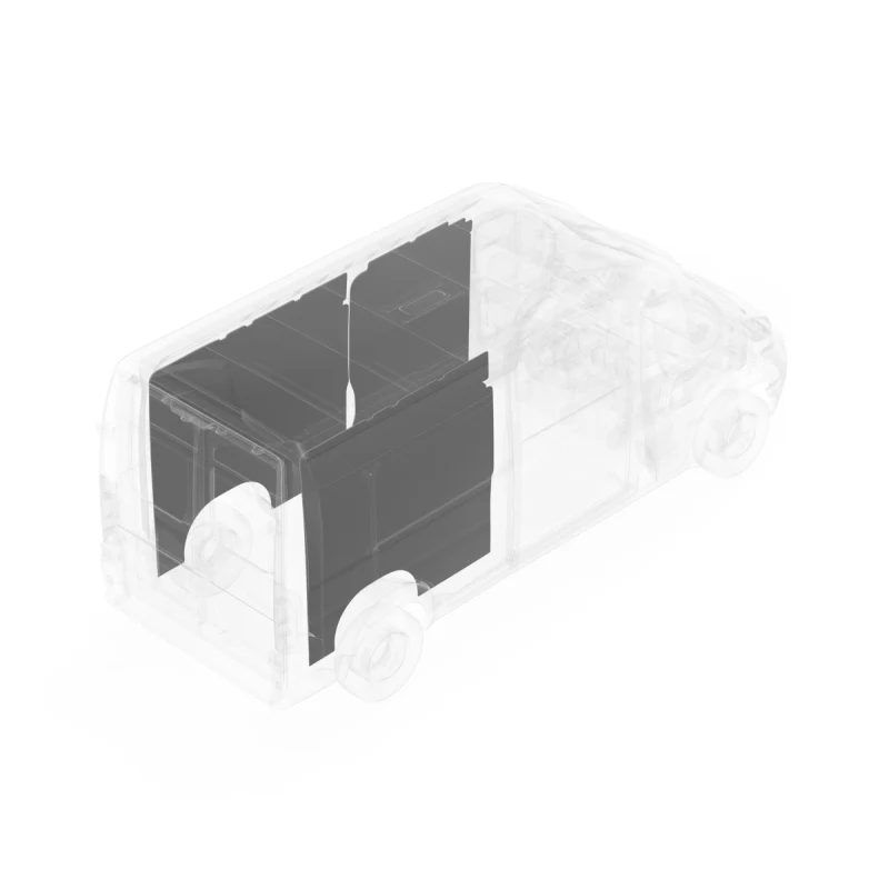 LEGEND DuraTherm Wall Liner ONLY - Dual Side Doors RAM ProMaster 118" Wheelbase Cargo Van Low Roof- White Model 624-114-2614.2 - Image 4