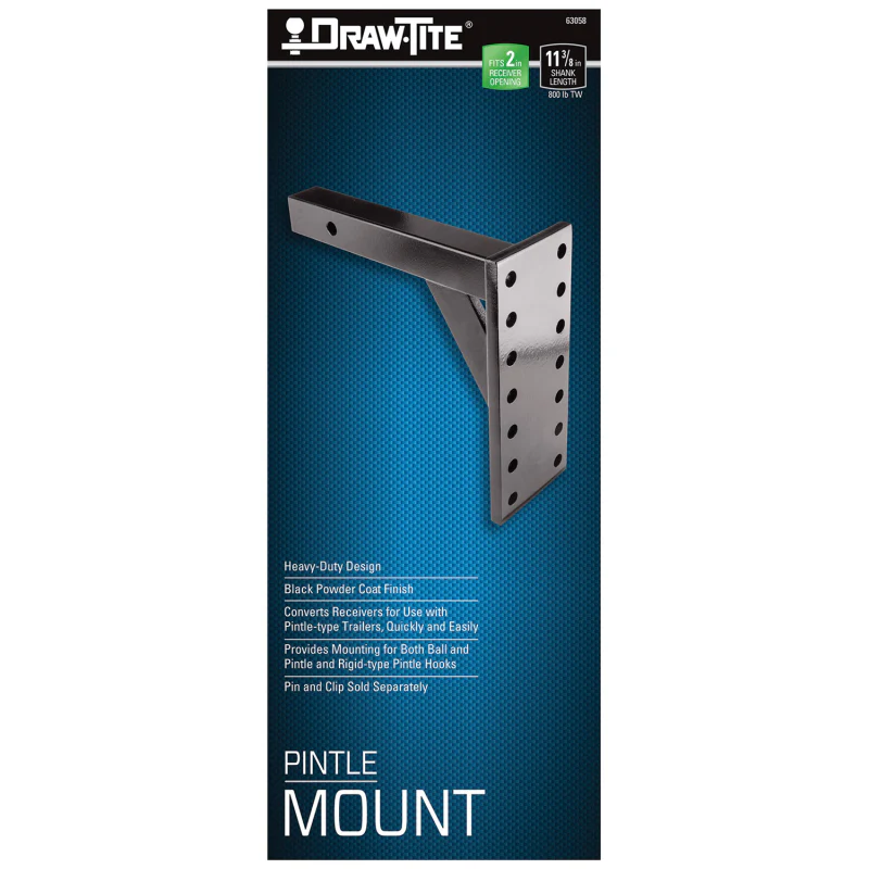 Draw-Tite Pintle Hook Mounting Plate, Fits 2 in. Square Receiver, 8,000 lbs. Capacity Model 63058 - Image 7